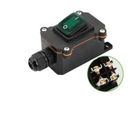 IP65 220V/24V/16A/30A Waterproof Switch Waterproof Ship Type Switch Rain Proof Outside Electrical Room Ampere Box Second Gear IDGTTLDF(Single green 12-24V,1 PCS)