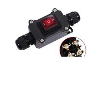 IP65 220V/24V/16A/30A Waterproof Switch Waterproof Ship Type Switch Rain Proof Outside Electrical Room Ampere Box Second Gear IDGTTLDF(Double red 220V,5 PCS)