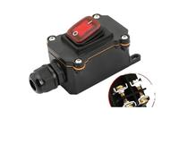 IP65 220V/24V/16A/30A Waterproof Switch Waterproof Ship Type Switch Rain Proof Outside Electrical Room Ampere Box Second Gear IDGTTLDF(Single red 220V,1 PCS)