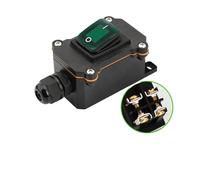 IP65 220V/24V/16A/30A Waterproof Switch Waterproof Ship Type Switch Rain Proof Outside Electrical Room Ampere Box Second Gear IDGTTLDF(Single green 220V,5 PCS)