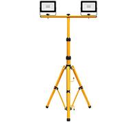 IP65 30w LED Twin Floodlight Tripod Stand for Job Site Lighting 2 Mount Retractable Frame TRI021703
