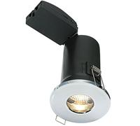 IP65 Bathroom FIR GU10 Lamp Ceiling Down Light Chrome PUSH FIT FAST FIX