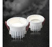 IP65 Ceiling Spotlight Waterproof Flush Mount Shower Light, Recessed LED Disk Lighting Kit 2 Pcs Directional Accent Spot Lamp, Ceiling Spotlights for Gallery Corridor