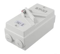 IP65 Disconnect Switch for Motors, Enclosed Breaker Box with Copper and Silver Contacts for Enhanced Conductivity (35A)