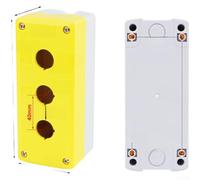IP65 Rated Bellmei Push Button Switch Control Box, Industrial ABS+PC Enclosure with Knockout Design for Easy Installation and Reliable Dust and Water Protection (3 Holes)