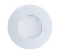IP65 Recessed Outdoor Wall Light White Cast Aluminium 1 x 5W GU10 Bulb Loops White One Size