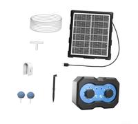 IP65 Solar Pond Aerator with Timer Function: Efficient Air Pump for Pond with for battery Backup, Adjustable Flow for Koi Fish, Aquariums and Garden Water Circulation