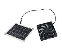 Ip65 Solar Ventilation Fan for Chicken Coop, Greenhouse, Rv | monocrystalline panel, epoxy resin coating, weatherproof build, removes odors, 10W output