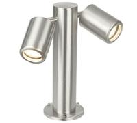 IP65 Twin Outdoor Lamp Post Bollard Light Adjustable GU10 Marine Grade Steel