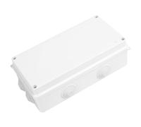 IP65 Waterproof Electrical Junction Box Enclosure, Outdoor Electrical Project Boxes for Electronics Cable Boxes, ABS Dustproof Weatherproof Electric Cable Connector Unit, 7.87x3.93x2.75 inch
