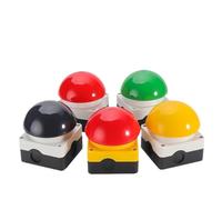 IP65 Waterproof ENMG Emergency Stop Button Switch Mushroom Head Self-Locking/Resetting 1NO Foot/Hand Control For Industrial Safe(Auto Reset Red)
