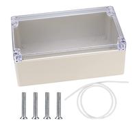 IP65 Waterproof Junction Box, Electronics Project Box, Plastic Clear Cover Project Junction Box Enclosure Case, Electrical Box Outdoor Cable Connector Boxes