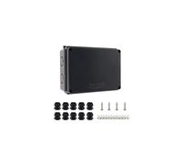 IP65 Waterproof Junction Box Large ABS Electrical Box Outdoor Cable Connector, External Electrical Junction Box, Black(150x110x70mm)