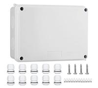 IP65 Waterproof Junction Box Large ABS Electrical Box, Outdoor Cable Connector, Weatherproof Electric Cover Enclosure White (150x110x70mm) - AVARTEK