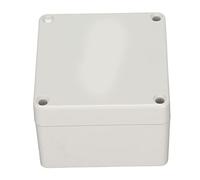 IP65 Waterproof Junction Box, Plastic Cover 83x81x56mm Electric Cable Connector Unit Surface Mounted Electronics Enclosure Case Dustproof DIY Instrument Universal Light Grey PVC