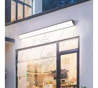 Ip65 Waterproof Modern Outdoor Wall Light With Motion Sensor - 100cm Rectangle Sconce For Patio, Garden, Living Room & Courtyard - Stylish Indoor-outdoor Lamp Warm Light 90cm