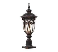 IP65 Waterproof Street Light Gate Bollard E27 Hard-Wired Pillar Lights Super Bright Dusk to Dawn Column Lamps Hollow Creative Post Lamp for Villa Courtyard Park Lawn(One Color-60cm) (One Color 60cm)