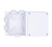 IP65 Weather Protected Junction Box 100x100x70mm | Outdoor Electrical Enclosure Pre - Drilled for Easy Installation | Weather Tough ABS Plastic Box for Lights/Switches/Sockets