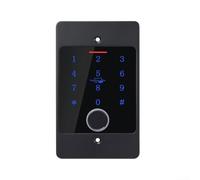 IP66 Fingerprint Door Lock with Password, Smart Outdoor Gate Lock Remote for ACCESS via Smartphone, Embedded for ACCESS Control Easy Setup, Microcontroller Stable Reliable, Zinc Alloy(black)
