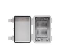 IP66 Plastic Transparent Gray Waterproof Enclosure Safe Box for Outdoor Electronic Projects Electrical Instrument Junction(204x155x100mm,Grey)