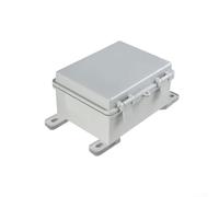 IP66 Rated Outdoor Waterproof Socket Box with Dustproof Shockproof Features, Flame Retardant ABS Material for Electrical Safety (Gray cover)