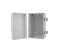IP66 Transparent/Gray Cover ABS Plastic Waterproof Enclosure Box Outdoor Electronic Projects Electrical Instrument Junction Case(253x155x100mm,Grey)