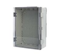 IP66 Transparent Hinged ABS Enclosure Waterproof Power Electrical Junction Box Outdoor Plastic Distribution Convenience And Safety(131x130x75mm)