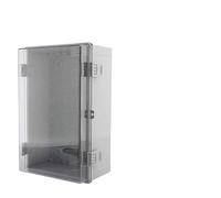 IP66 Waterproof Junction Box ABS Plastic Enclosure With Hinged Cover, Outdoor Electrical Distribution Box 1pcs(290x190x140mm,Gray Cover)