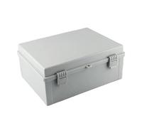 IP66 Waterproof Junction Box Enclosure ABS Plastic with Hinge Buckle Electronic Power Distribution Box for Electrical Project(275x195x110mm,Transparent)