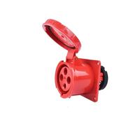 IP67 63A/125A Industrial Plug and Socket 3P/4P/5P Waterproof Electrical Connector Power Connection Industrial Plug 220V 380V 415V(Panle Socket 4P 125A)