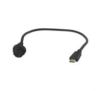 IP67 E16 Male Straight Panel Mount Connector, Gold Plated Data Adapter