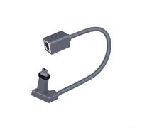 IP67 Ethernet Adapter Cable for Starlink Gen 2 Rectangular Dish V2 Router 0. High 1200Mbps Waterproof Outdoor Conversion Line Gray