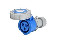 IP67 Industrial Plug and Socket Electrical Connector 3PIN 4PIN 5PIN 16A/32A Waterproof Panel Surface(Connector 3P16A)