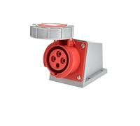 IP67 Industrial Plug and Socket Electrical Connector 3PIN 4PIN 5PIN 16A/32A Waterproof Panel Surface(Surface Socket 4P32A)