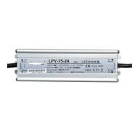 IP67 LPV 50W 60W 75W Outdoor Waterproof Switch Power Supply 240VAC to 12V 24V DC LED Outdoor Transformer(LPV-75-12V 6.3A)
