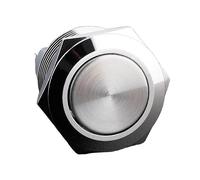 IP67 Momentary/Latching Flat Round Head 15A 250VAC Metal Push Button Switch 16/19/22MM IDGTTLDF(22mm,MOMENTARY_220V)