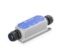 IP67 Outdoor Gigabit PoE Passthrough Switch - 1 in 1 Out Extender, IEEE802.3af/at/bt Powered 90W, Ethernet 10/100/1000Mbps, Metal Wall Mount Waterproof Plug and Play