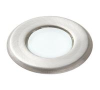 IP67 Outdoor LED Ground Light 0.8W Daylight White Steel Flush Decking Floor Lamp