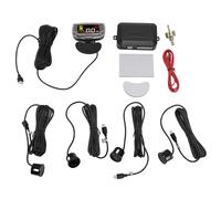 Ip67 Rainproof Backup measuring device System with Lcd Display and 4 Sensors Real Time Distance Alert Color Warning Lights, Easy Install For Cars, Trucks, Suvs (Black)