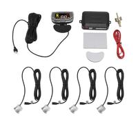 Ip67 Rainproof Backup measuring device System with Lcd Display and 4 Sensors Real Time Distance Alert Color Warning Lights, Easy Install For Cars, Trucks, Suvs (Red)