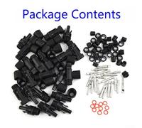 IP67 Rated PV Solar Connector Pack Includes Ten Pairs (Male/Female) Compatible with For AWG Cables (12/10) up to 1000V