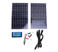 IP67 Solar Panel Kit, 200W Sun Powered Panel Controller 33.5x20.5x1.5cm / 13.19x8.07x0.59in Solar Charger Kit Aluminum Frame Sun Powered Battery Maintainer for RVs, Boats, Vehicles