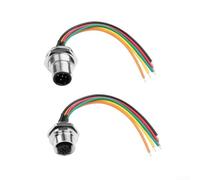 IP67 Waterproof Aviation Connector 3 Pin Circular Socket Male Female for Sensor Signal Power Transmission Industrial Automation 30cm(5PIN)