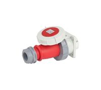 IP67 Waterproof Explosion-Proof Plug 32A Industrial Socket 5-Hole Three-Phase Electrical Aviation Plug Connector(Concealed installation set)