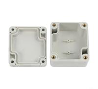 IP67 Waterproof Junction Box Grey ABS Plastic Enclosure for Electrical Wiring Outdoor Cable Connector Protection 200x120x75mm(63 * 58 * 35mm)