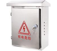 Ip67 Waterproof Outdoor Junction Box, Stainless Steel Wall-Mounted Electric Project Box, Durable Meter Control & Pv Distribution Box,A Color-300 * 400 * 180mm