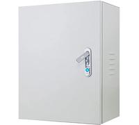 IP67 Waterproof Stainless Steel Electrical Distribution Box, Outdoor Dustproof Enclosure, DIY Wall-Mounted Project Box, 400x600x200mm, Durable & Versatile Storage Solutio,A Color-500*400*200mm*1.1mm