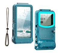 IP68 49FT Diving Case for 5.4-6.9" Right-Side Volume Android, Teal-Cyan