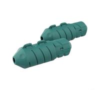 IP68 Waterproof 4-Way 2-In-2-Out Electrical Junction Box Enclosure for Outdoor, Underwater & Industrial Use - PA66 Nylon, -40°C to +105°C, 40A/450V, Compatible(10-14mm)