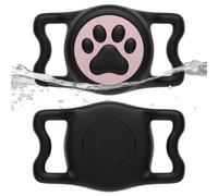 IP68 Waterproof Dog AirTag Holder for Dog Collar, Soft, Stretchy Silicone
